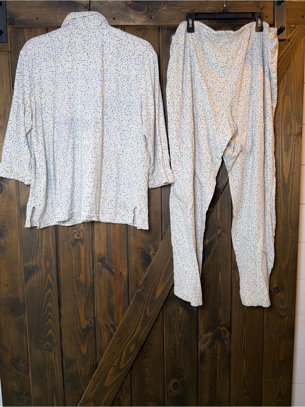 Lauren Ralph Lauren Floral Pajama Set Top & Pant Cottagecore Preppy Sz XL - Picture 2 of 10